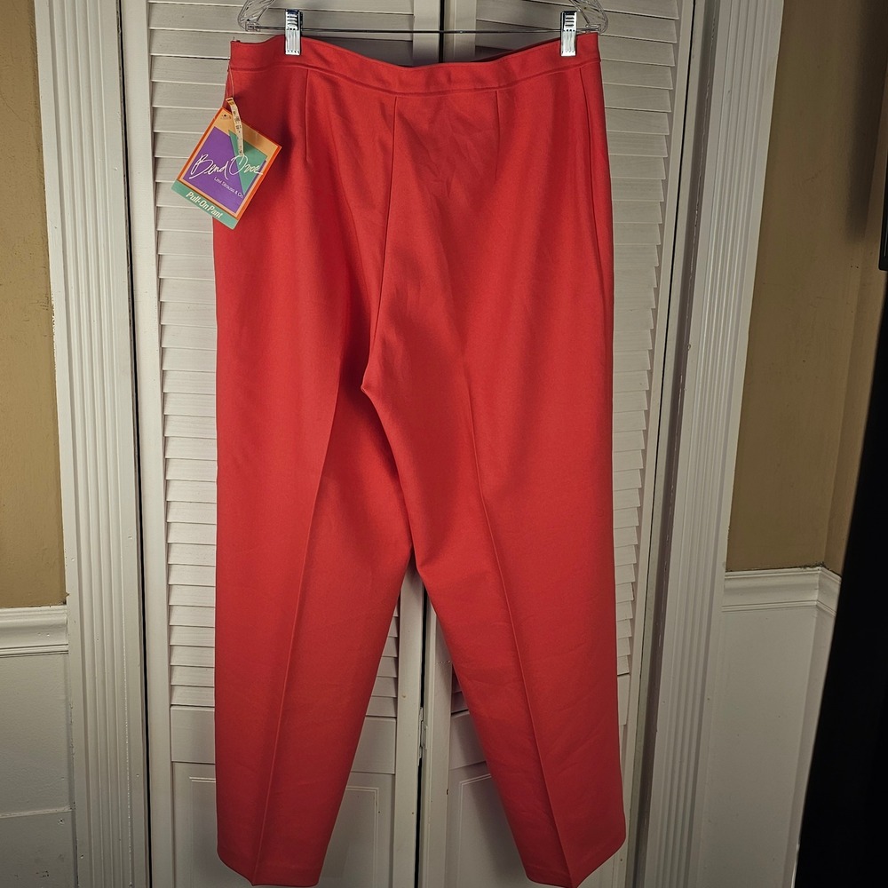 NWT Vintage 1985 Bend Over Levi Strauss & Co Womens Pink Pull‎ On Pants 38 NOS - Picture 2 of 6